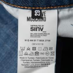 Pre Owned Love Moschino Blue Light Wash Denim Straight Leg  Jeans M Waist 28"