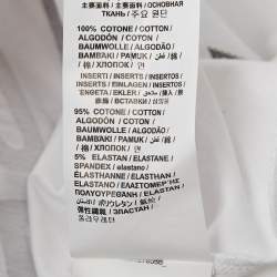 Love Moschino  White Metallic Print Jersey T-Shirt S