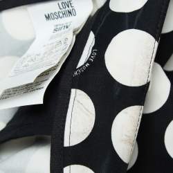 Love Moschino Polka Dots Cotton Applique Detail Shorts S