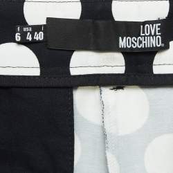 Love Moschino Polka Dots Cotton Applique Detail Shorts S