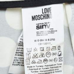 Love Moschino Polka Dots Cotton Applique Detail Shorts S