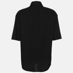 Love Moschino Black Cotton Heart Pocket Polo Shirt M