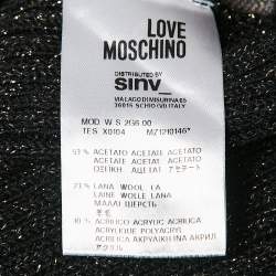 Love Moschino Multicolor Lurex Knit Sweater S