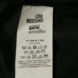 Love Moschino Black Crepe Sleeveless Midi Dress M