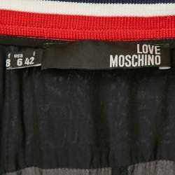 Love Moschino Black Crepe Sleeveless Midi Dress M