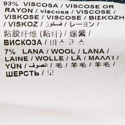 Pre Owned Moschino Black Jewels Print Crepe Maxi Skirt M