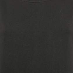 Love Moschino Black Viscose Heart Detail Mini Long Sleeve Dress S