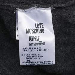 Pre Owned Love Moschino Dark Grey Wool Sweatshirt XXL