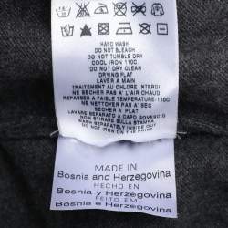 Pre Owned Love Moschino Dark Grey Wool Sweatshirt XXL