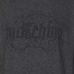 Pre Owned Love Moschino Dark Grey Wool Sweatshirt XXL