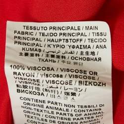 Love Moschino Red Satin Silk Waist Tie-Up Sleeveless Maxi Dress M