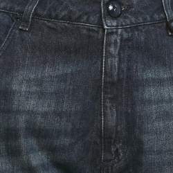 Love Moschino Blue Patch Work Denim Jeans XL Waist 36"