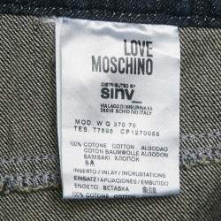 Love Moschino Blue Patch Work Denim Jeans XL Waist 36"