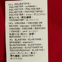 Love Moschino Red Logo Print Jersey Zip-Up Hoodie S