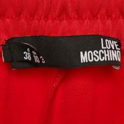 Love Moschino Red Jersey Track Trouser M