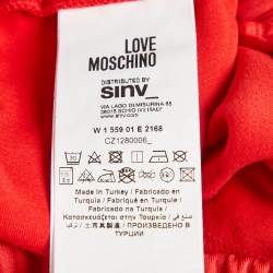 Love Moschino Red Jersey Track Trouser M