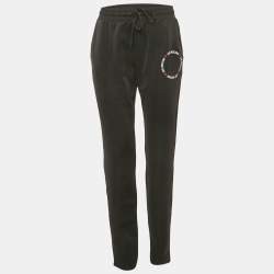 Love Moschino Black Logo Printed Jersey Track Pants M