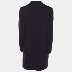 Pre Owned Love Moschino Dark Purple Bow Coats M