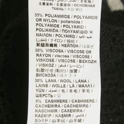 Pre Owned Love Moschino Black Patterned Knit Heart Patch Detail Sweater S