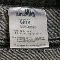 Pre Owned Love Moschino Grey Denim Skinny Jeans S Waist 27"