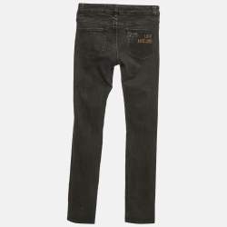 Pre Owned Love Moschino Grey Denim Skinny Jeans S Waist 27"