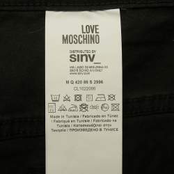 Pre Owned Love Moschino Black Denim Jeans XL Waist 35"
