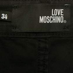 Pre Owned Love Moschino Black Denim Jeans XL Waist 35"