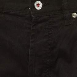 Pre Owned Love Moschino Black Denim Regular Fit Jeans L/Waist 32"