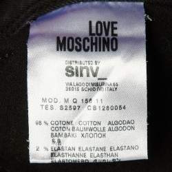 Pre Owned Love Moschino Black Denim Regular Fit Jeans L/Waist 32"