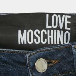 مملوكة مسبقًا Love Moschino Navy Blue Denim Jeans S Waist 26"
