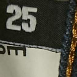 مملوكة مسبقًا Love Moschino Navy Blue Denim Jeans S Waist 26"