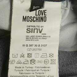 مملوكة مسبقًا Love Moschino Navy Blue Denim Jeans S Waist 26"