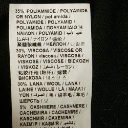 Pre Owned سويت شيرت لوف موسكينو صوف مزيج أسود بنقشة قلب مقاس متوسط - ميديوم