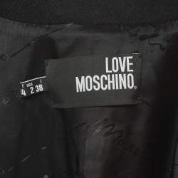 Pre Owned معطف لوف موسكينو من الصوف مزين بحزام مقاس صغير (سمول)