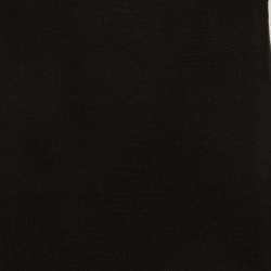 Pre Owned Love Moschino Black Knit Intarsia Turtle Neck Mini Dress S