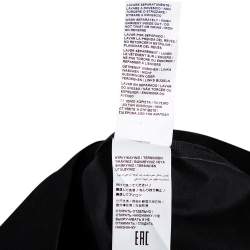 Love Moschino Black Cotton & Embellished Neck Detailed Dress M