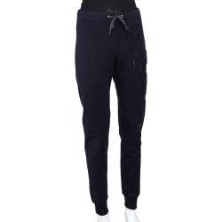 Love Moschino Blue Cotton Knit Love Applique Detail Sweat Pants S