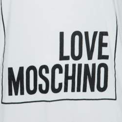Love Moschino White Printed Crew Neck T-Shirt M
