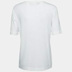 Love Moschino White Printed Crew Neck T-Shirt M