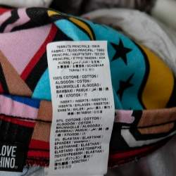 Love Moschino Multicolor Printed Cotton Drawstring Track Pants M