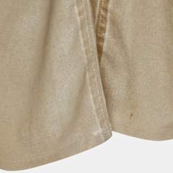 Love Moschino Gold Foil Print Denim Straight Fit Jeans M/Waist: 30.5"