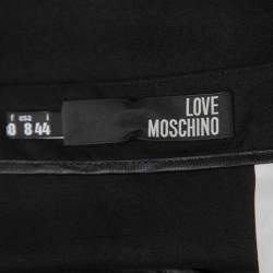 Love Moschino Black Rayon Maxi Skirt M