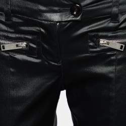 Love Moschino Black Synthetic Cropped Pants S