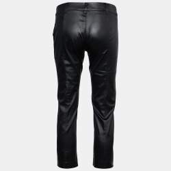 Love Moschino Black Synthetic Cropped Pants S