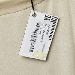 Love Moschino Cream Lurex Knit Sleeve Detail Short Dress M