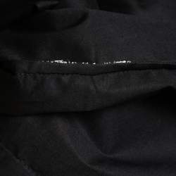 Love Moschino Black Cotton Rhinestone Embellished Logo Shirt M