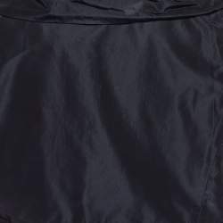 Pre Owned Love Moschino Black Synthetic Ruffled Sleeveless Cropped Shrug L