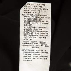 Love Moschino Black Chiffon Heart Patched Shirt L