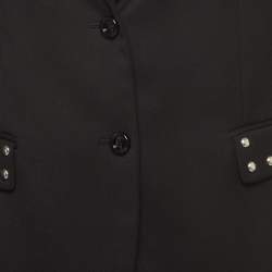 Love Moschino Black Knit Studded Blazer S