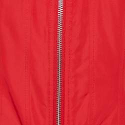 Love Moschino Red Zip Up Bomber Jacket M